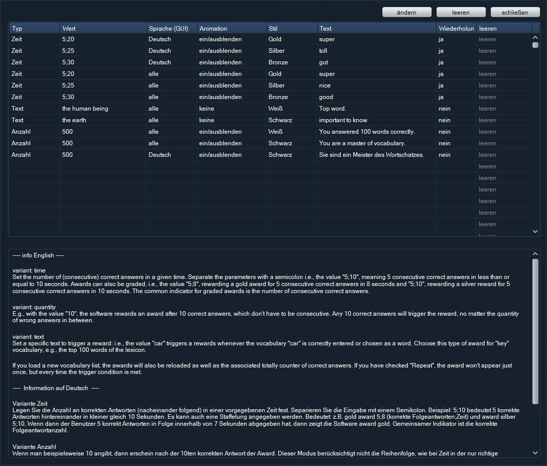 Screenshot VStar online Desktop Awards